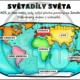 Světadíly - základní informace + mapa světa 3