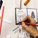 Houby - košík s miniknížečkou k vykreslení 5