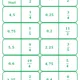 Zlomky, desetinná čísla - domino 2