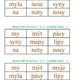 BINGO – ČTENÍ PRVNÍCH SLOV Z PÍSMEN – y, n, z, d + samohlásky 2