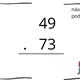 Přirozená čísla - násobení pod sebou 2