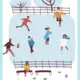 Výukové karty "Zimní sporty a aktivity" 2