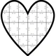 Valentýnské srdce - matematické quadromino 4
