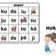Bingo - slabiky (samohl., M, L, S, P, T, J, N, D, K) 2