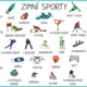 Zimní sporty - Demonstrační karty 2