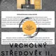 Vrcholný středověk II. - Plán hodiny 2