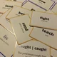 Irregular verbs: 103 cards with translations and sample sentences 3
