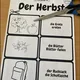 Herbst Memo-Spiel, Karten, Vokabeln 2