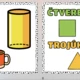 Geometrické tvary a tělesa - boho design 3