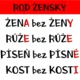 Vzory podstatných jmen - barevná výzdoba 3