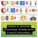 Velkoformátové obrázky dvou rošťáků - výzdoba dveří, družiny, chodby, třídy 5