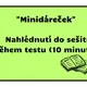 "Miniaktivity" na úvod školního roku  2