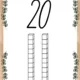 Čísla od 1 do 20 - přírodní výzdoba 5