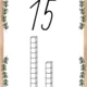 Čísla od 1 do 20 - přírodní výzdoba 4