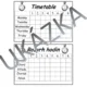 Rozvrh hodin k doplnění - Timetable 2
