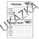 Rozvrh hodin k doplnění - Timetable 4