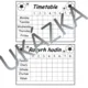 Rozvrh hodin k doplnění - Timetable 5