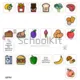 Jídlo a pití - soubor 5 aktivit (Еда и напитки - набор 4 игр) 2