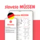 Gramatický balíček: set 4 materiálů ke slovesům SEIN, HABEN, MÖCHTEN, MÜSSEN 7
