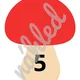 MUCHOMŮRKY - skládání, počítání 3