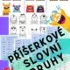 PŘÍŠERKY- slovní druhy, černobílá i barevná varianta 2