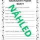 Ukázka z materiálu Luštění s abecedou (nadřazené a podřazené pojmy) 9