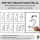 Prstový nácvik psaní číslic 4