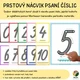 Prstový nácvik psaní číslic 5