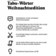 Tabu-Wörter: Weihnachtsedition 2