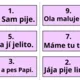 Běhací čtení 2 - věty s písmeny M, L, S, P, T, J 6