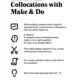 Conversation Cards: Collocations with Make & Do 2