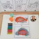 Zvířata v zimě - modelovací podložky (omalovánky) 2