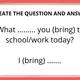 PAST SIMPLE - CREATE AND ANSWER 3