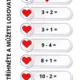 MATEMATICKÉ BINGO - SVÁTEK ZAMILOVANÝCH - + DO 10 2