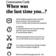 Conversation Cards: When was the last time you...? 2