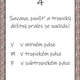 Podnebné pásy pracovní list + běhací stezka s tajenkou 5