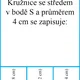 Kruh, kružnice - pojmy, značení 6