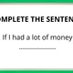 Complete the sentences SET 2 3