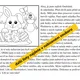 VELIKONOCE - ČTENÍ S POROZUMĚNÍM  A OMALOVÁNKY - Přečti si pozorně a vybarvuj! 6