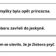 O zlé čarodějnici Zloboře - časová osnova, běhací diktát 5