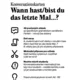 Konversationskarten: Wann hast/bist du das letzte Mal...? 2