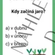 Jarní stezka do prvouky 3