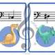 Hudební nauka v pohybu: Noty s dinosaury 5