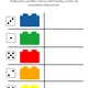 Šablony - počítání, lego pro MŠ 4