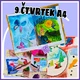 Kooperativní obraz - Jaro, léto, podzim, zima - obří omalovánka! 5