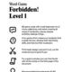 Forbidden! Word Game – Level 1 2