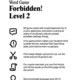 Forbidden! Word Game – Level 2 2