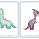 Dinosauři - obrázky A5, kolíčkovací aktivity, postřehovka, pexeso 3