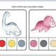 Dinosauři - obrázky A5, kolíčkovací aktivity, postřehovka, pexeso 8