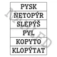 Vyjmenovaná slova - přehled na zeď 3